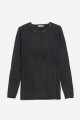 Sweater manga ranglán NEGRO