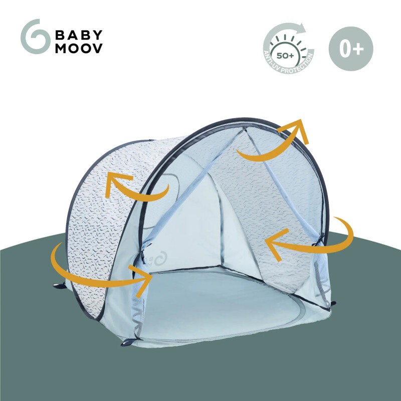 Carpa Tienda Anti-UV UPF 50+ para Bebés Blue Waves Baby Moov Carpa Tienda Anti-UV UPF 50+ para Bebés Blue Waves Baby Moov