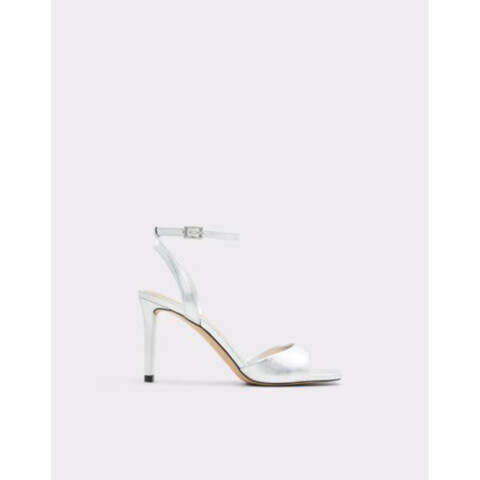 SAKE SILVER METALLIC SYNTHETIC NAVY SUEDE