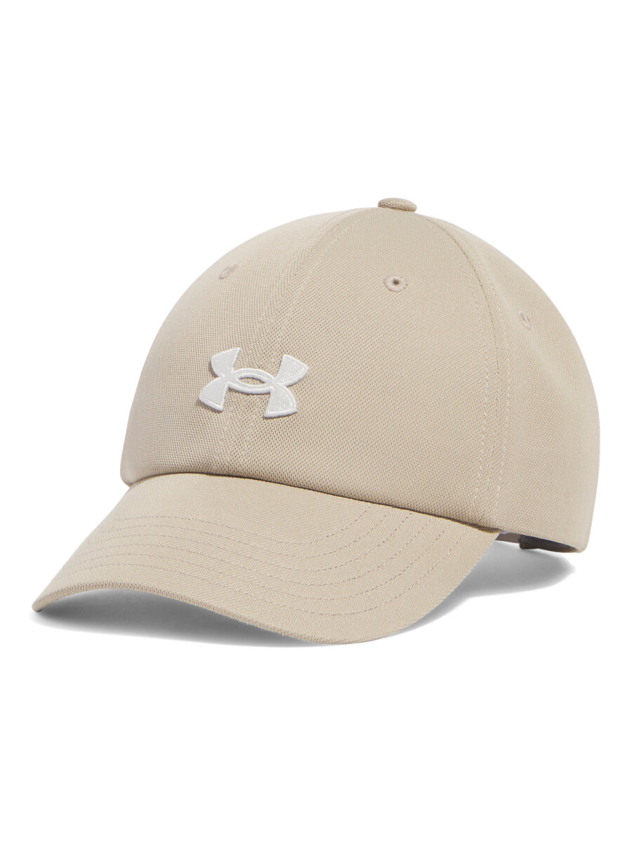 Gorro o Gorra Under Armour Blitzing Adj de Mujer - 1376705-299 - Kaki-blanco 