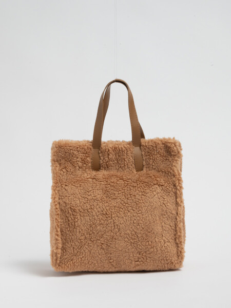 Bolso sherpa Tostado