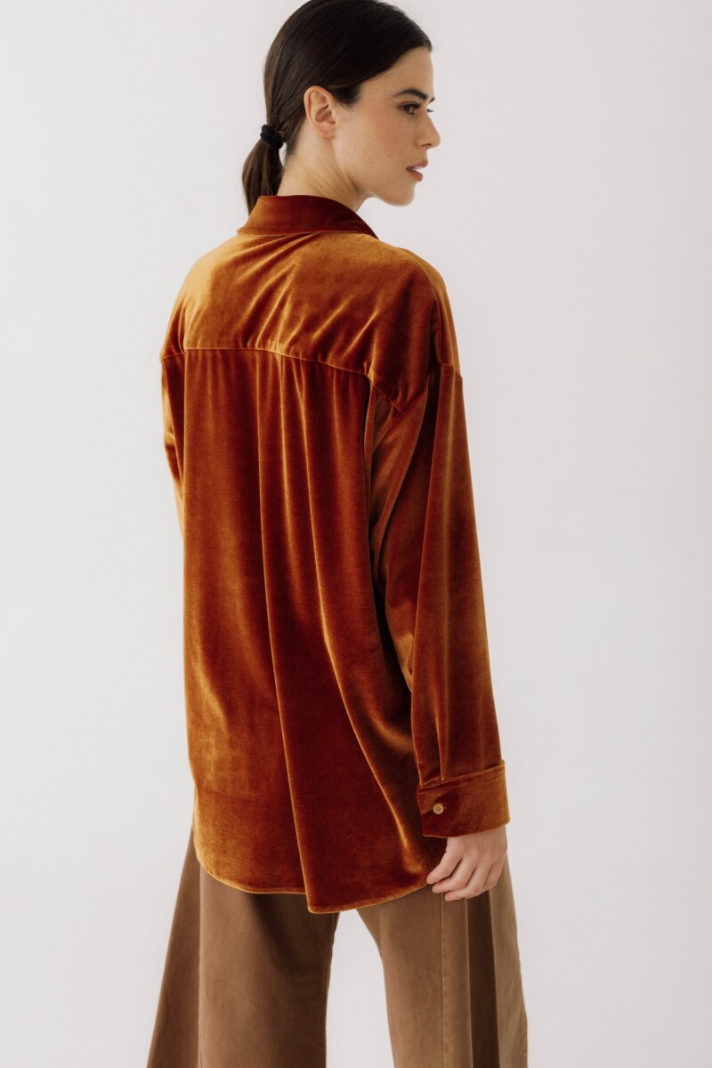CAMISA BIMBA VELVET Cobre