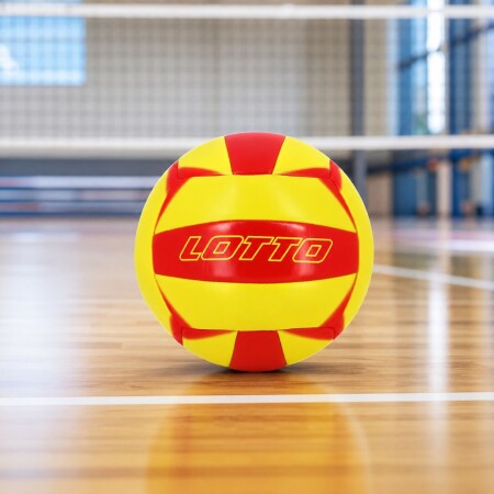 PELOTA PARA VOLLEY LOTTO N°5 AMARILLO/ROJO PELOTA PARA VOLLEY LOTTO N°5 AMARILLO/ROJO