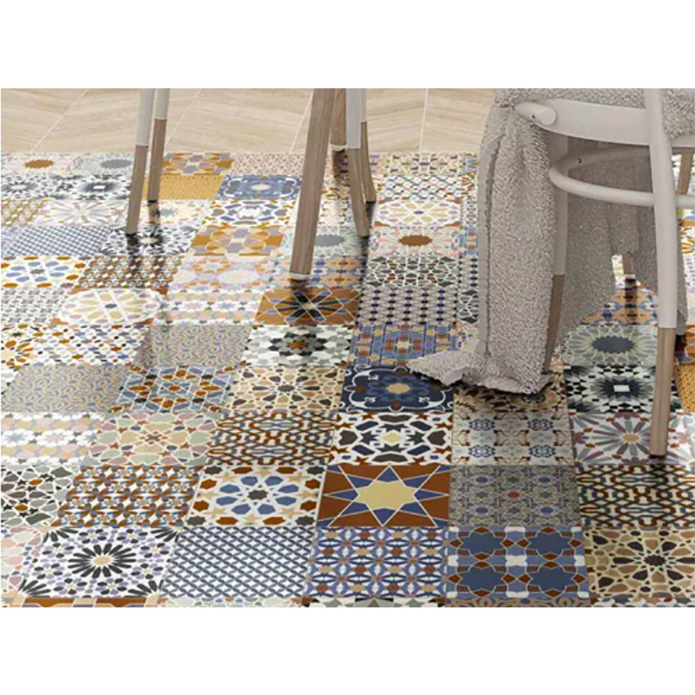 PORCELANATO DECORADO MARRAKECH COLOUR "A" 44.2X44.2 CM Porcelanato Decorado Marrakech Colour "a" 44.2x44.2 Cm