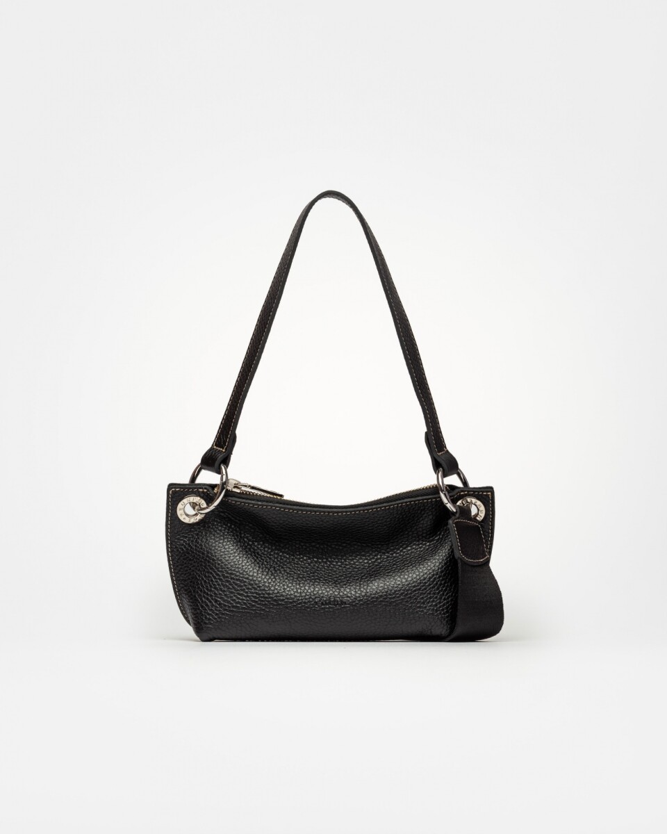 Mini bag Anya en cuero graneado - Negro 