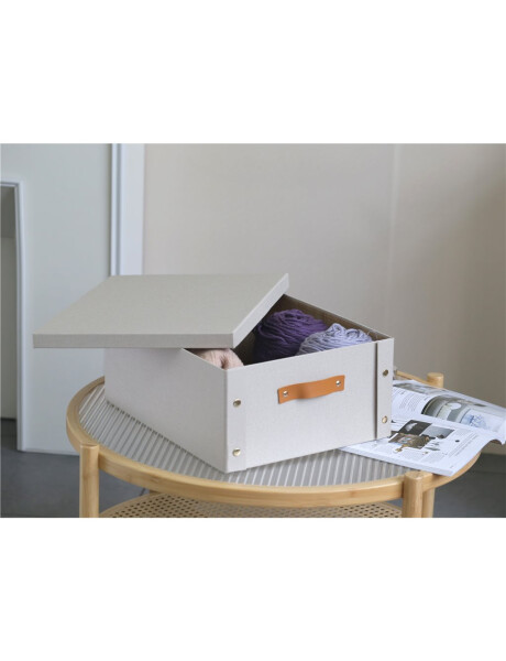CAJA ORGANIZADOR C/ASA 33X40X17CM EXT TELA CREMA CAJA ORGANIZADOR C/ASA 33X40X17CM EXT TELA CREMA