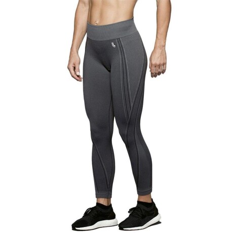 CALZA DEPORTIVA LARGA MUJER NEGRA GRIS