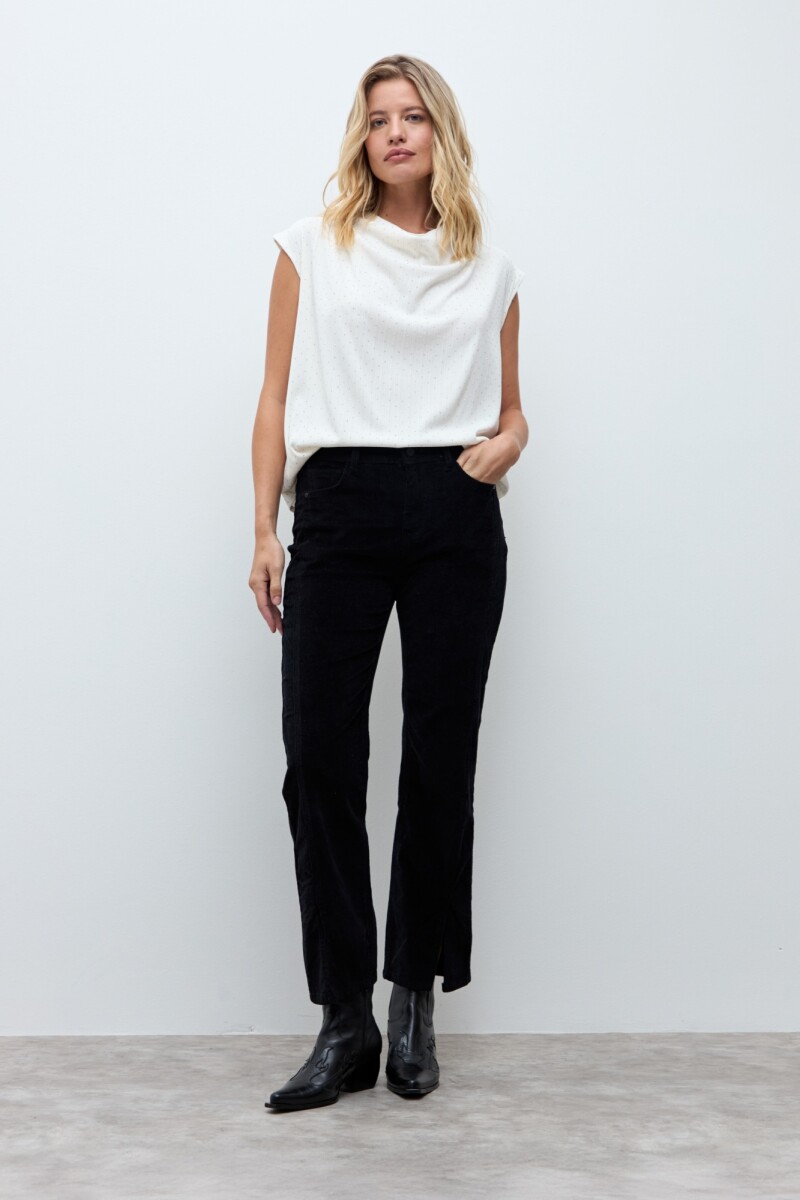 Blusa con brillos crudo