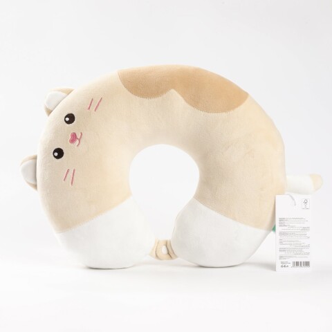 ALMOHADA CERVICAL DE GATO ANIMADO – DISEÑO GATO CAQUI ALMOHADA CERVICAL DE GATO ANIMADO – DISEÑO GATO CAQUI
