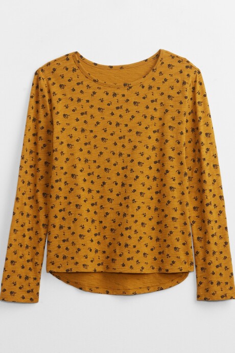 Remera Manga Larga Niña Autumn Orange