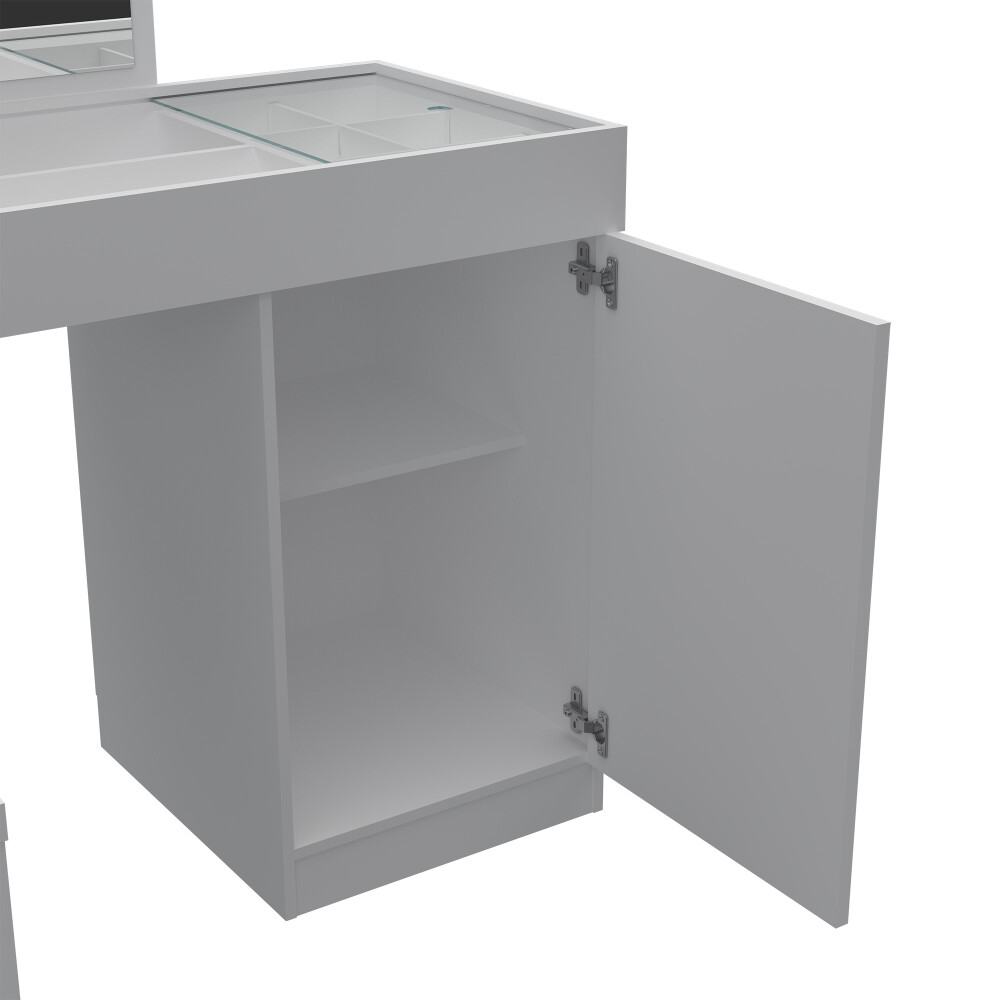 TOCADOR MDP BLANCO CRYSTAL