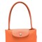 Longchamp -Cartera Longchamp plegable de nylon con cierre y asa larga, Le pliage M Naranja