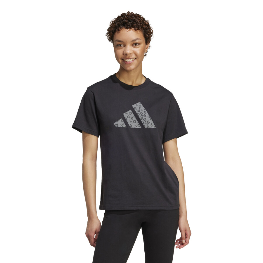 Remera de Mujer Adidas Graphic Animal Negro - Gris