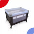 Practicuna Plegable Con Mosquitero Y Ruedas - Tinok Gris/Celeste