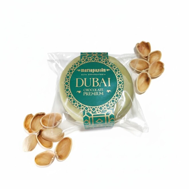 Alfajor DUBAI y Dulce de Leche Pistacho 33% Alfajor DUBAI y Dulce de Leche Pistacho 33%