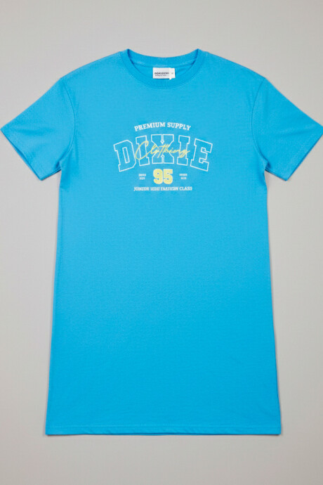 T-SHIRT LARGA SADIE DIXIE Ceruleo