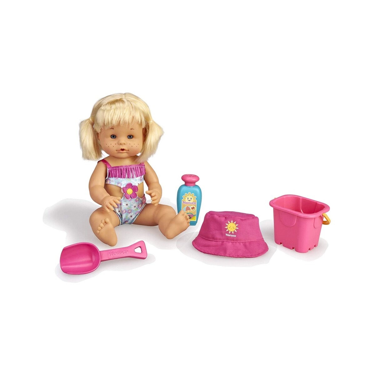 Muñeca bebote Nenuco Summer incluye accesorios 