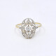 Anillo Antiguo En Oro 18K, Brillantes Y Diamantes Anillo Antiguo En Oro 18K, Brillantes Y Diamantes