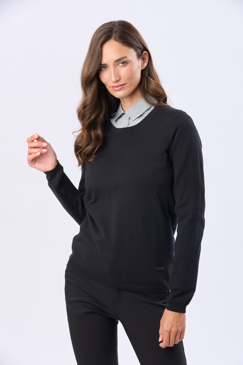 BUZO TEJIDO CLÁSICO Negro