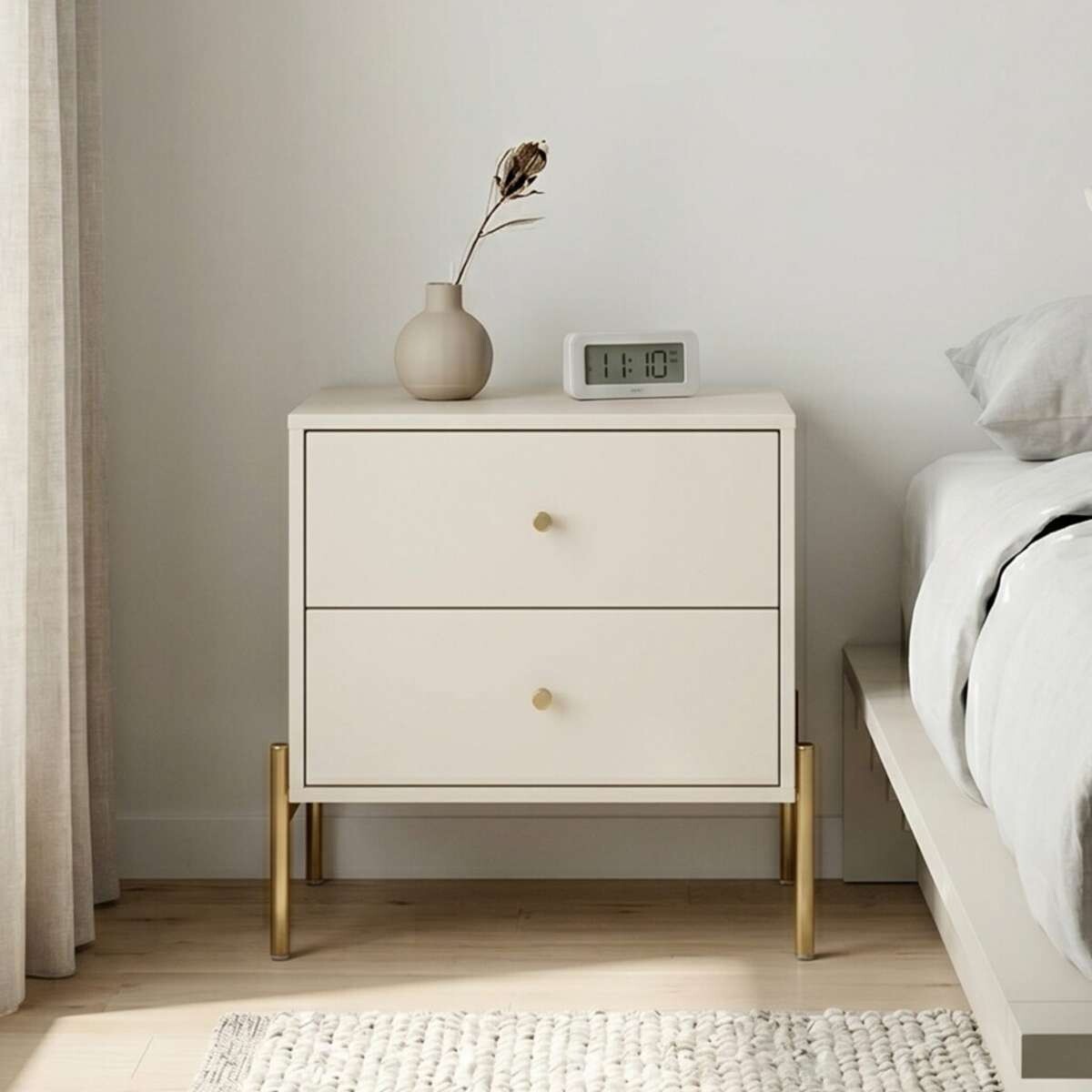 Mesa de Luz Jasper - White Gloss 