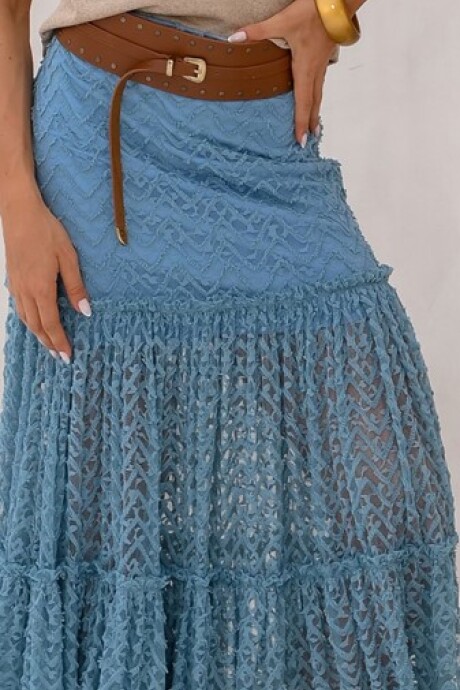 Falda Rieli Celeste