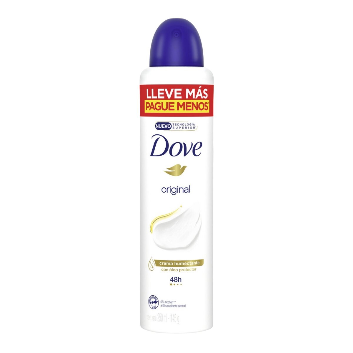 Desodorante aerosol Dove 250ml Original 