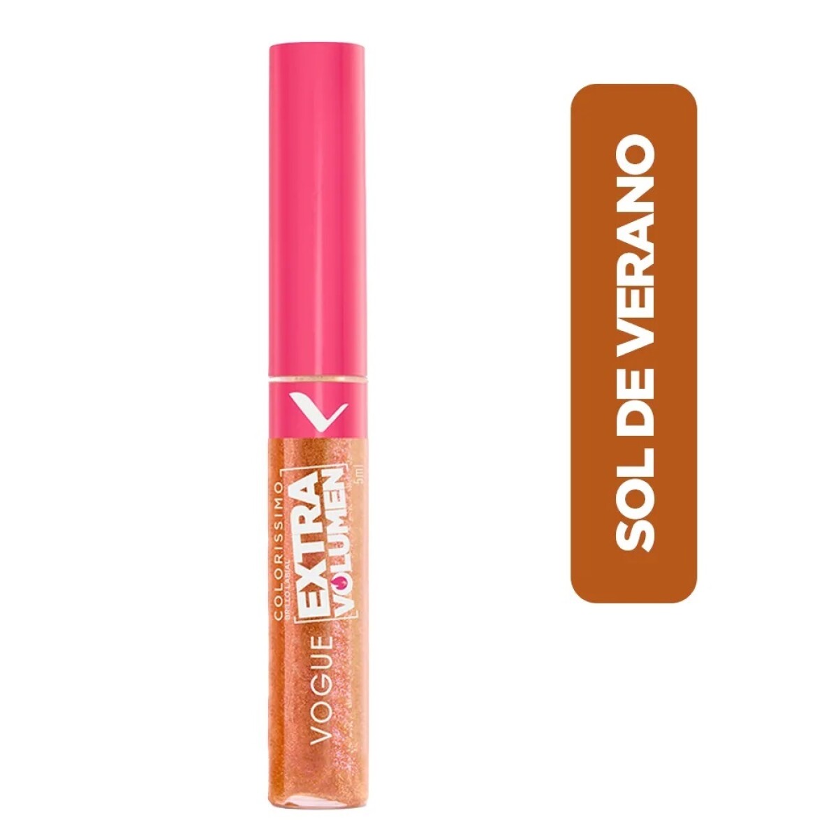 Labial Liquido Extra Volumen Vogue Sol De Verano 5ml 