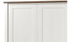 Ropero 2 puertas 1 cajón - Madera maciza - Linea Colonial Blanco