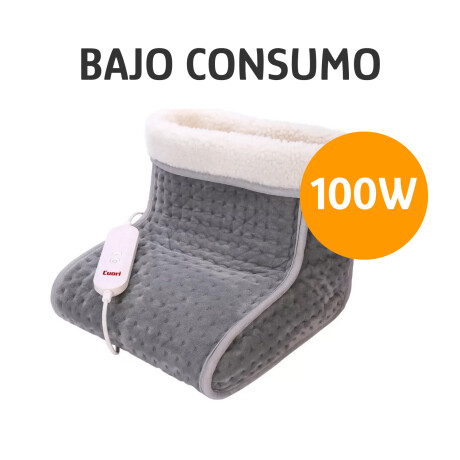 Calienta Pies Cuori Febo Eléctrico 6Niveles Autoapagado 100W Gris