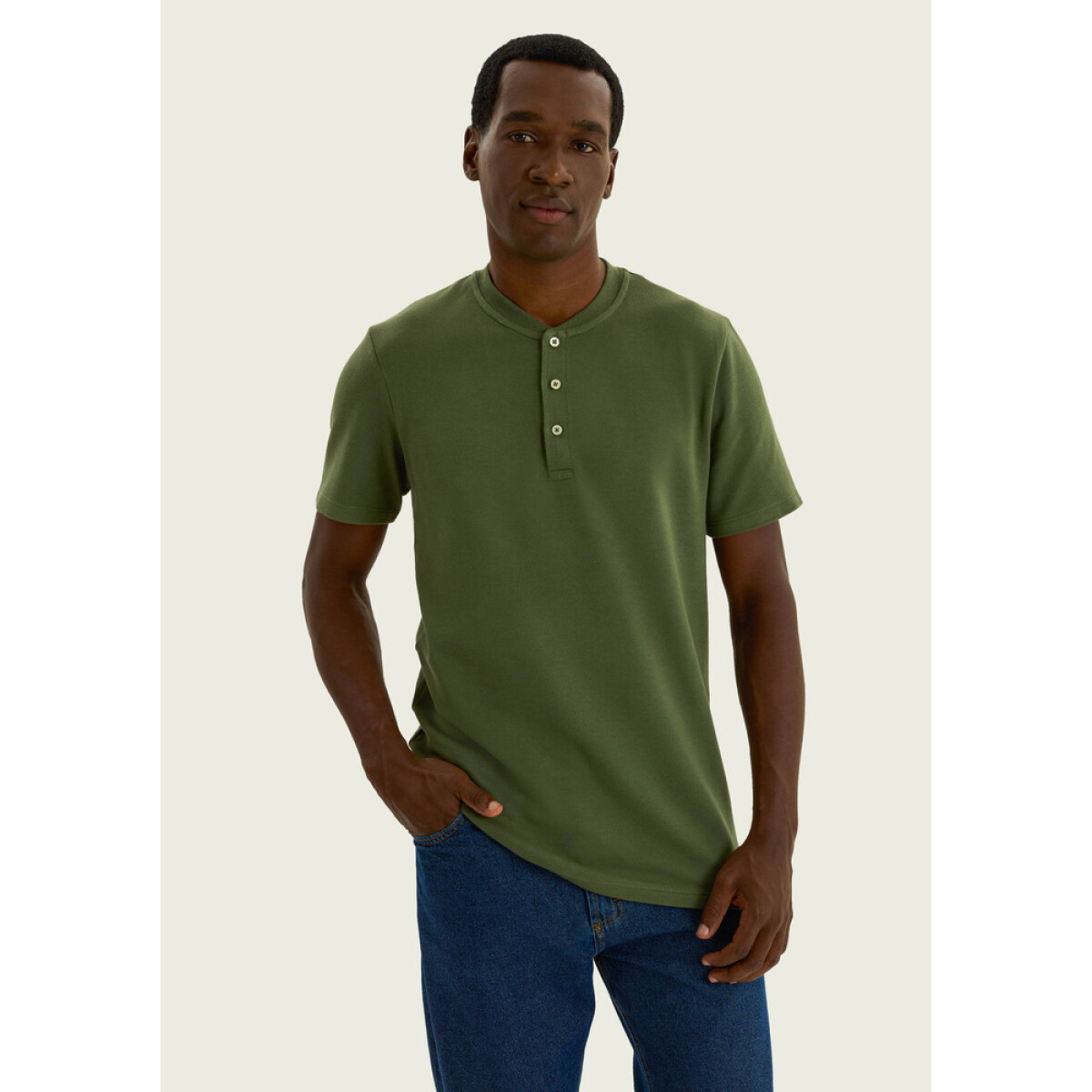 CAMISETA MM MASC - OLIVA MEDIO 