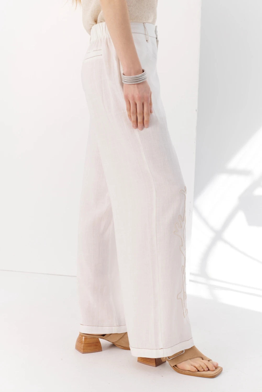 PANTALON SAINT TROPEZ blanco 2