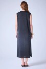 Vestido tejido maxi Negro