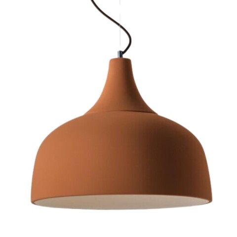 COLGANTE AREZZO E27 TERRACOTA CON CABLE COBRE D41CM COLGANTE AREZZO E27 TERRACOTA CON CABLE COBRE D41CM