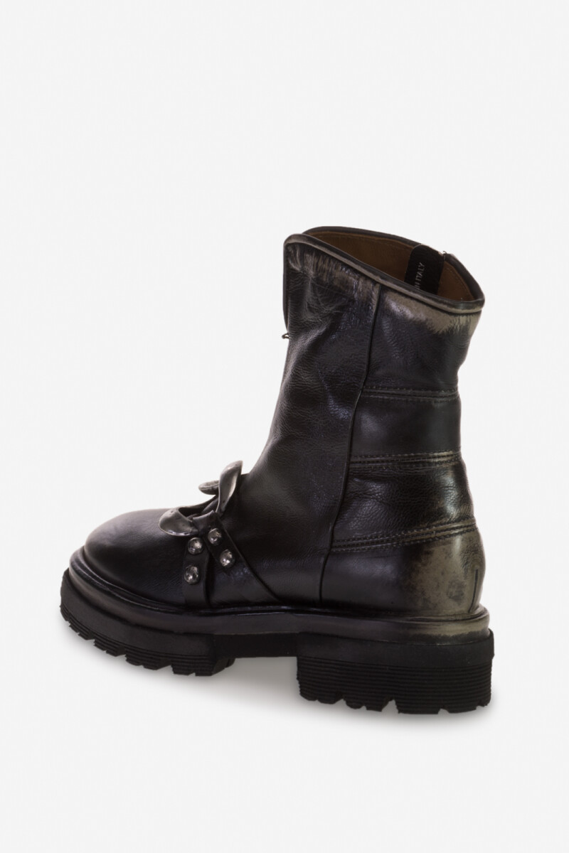 LADIES LEATHER BOOTS Gris