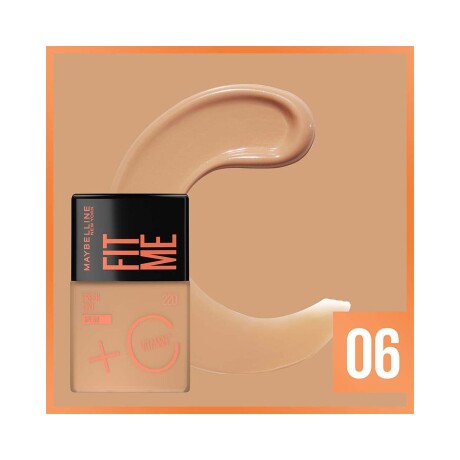Base de Maquillaje Maybelline Fit Me Fresh Tint FPS50 + Vitamina C Tono 06