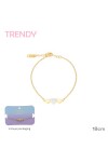 Pulsera tres corazones Dorado