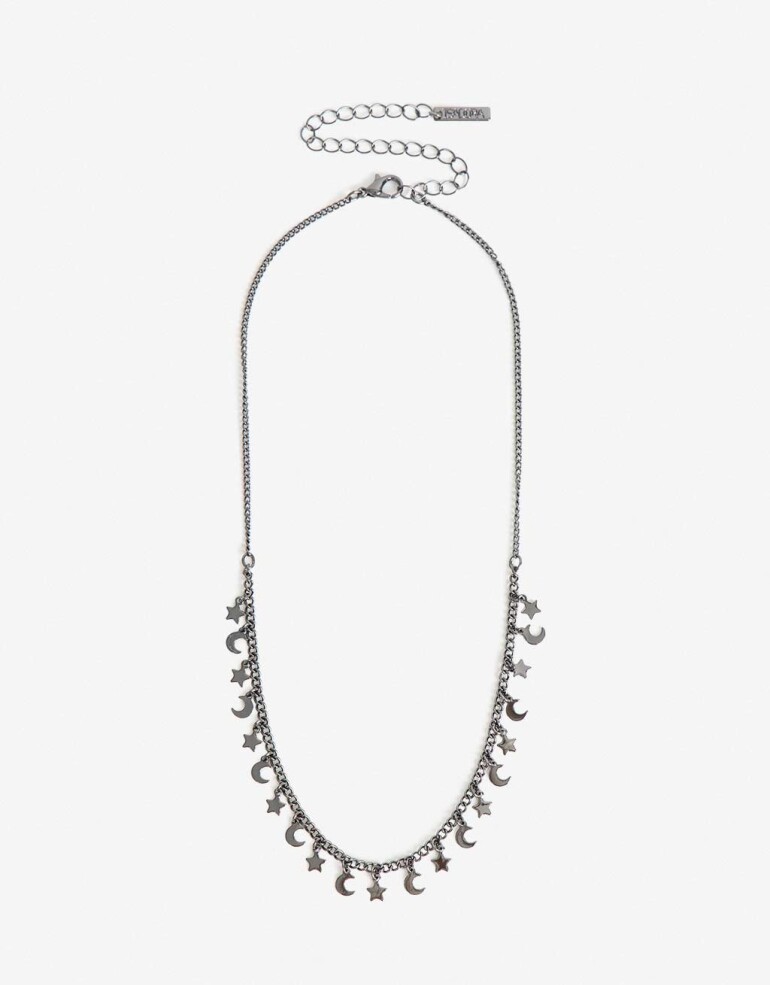 Collares Cortos Metal Collares Cortos Metal Estrellas - Plateado Hematite