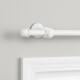 Barrote cortina de metal 3 m 28 Mm + 3 Soportes BLANCO