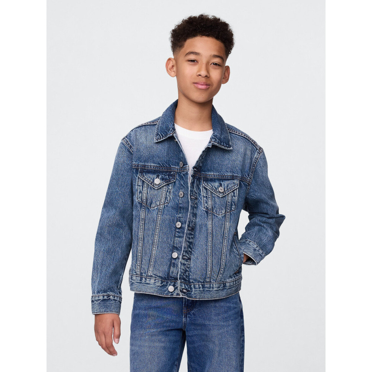 DENIM ICON JACKET - MEDIUM WASH 
