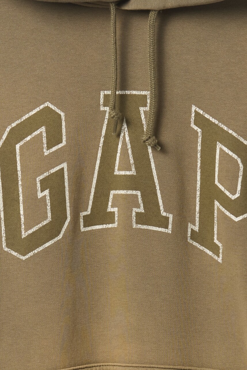 Buzo Canguro Logo Gap Hombre Thyme 19-0309 Tcx