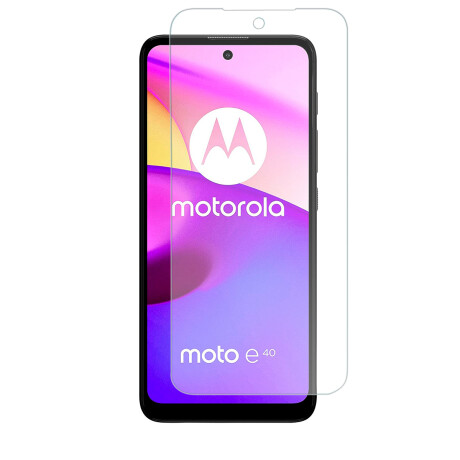 Vidrio Templado Dureza 9H para Motorola Moto E40 Transparente