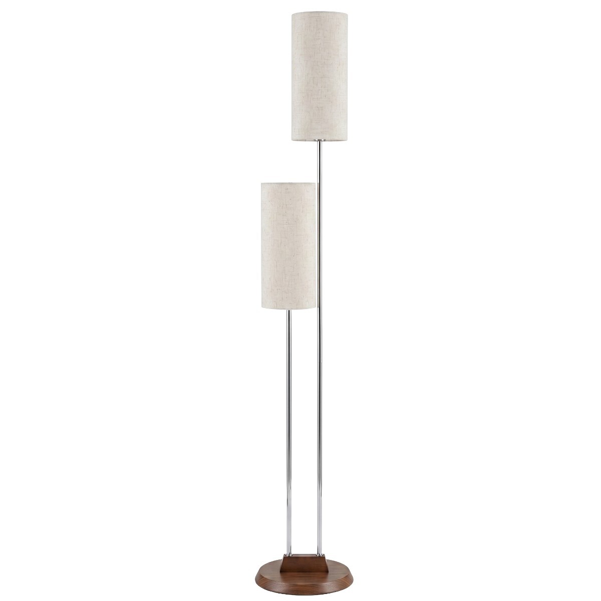 LAMPARA DE PIE DOBLE CUP BEIGE CL COMB 
