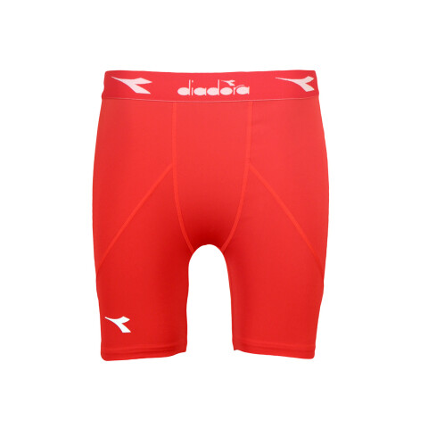 Calza Corta de Hombre Diadora Rojo