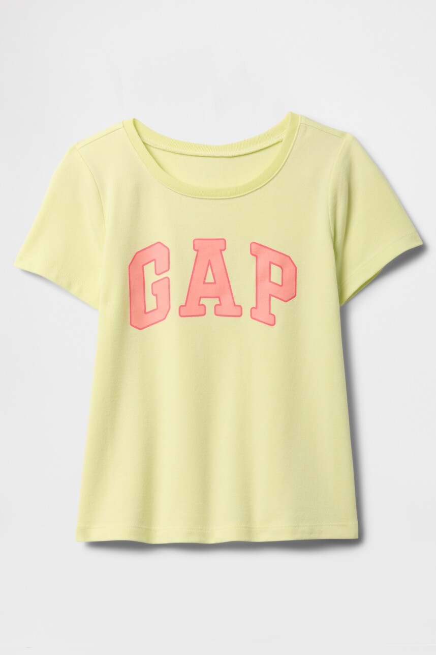 Remera Logo Gap Toddler Niña Citron
