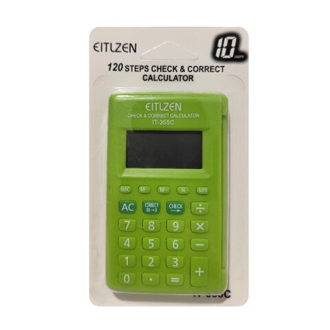 OUTLET Calculadora Eitlzen con tapa It-355C colores fluo Outlet Calculadora Eitlzen Con Tapa It-355c Colores Fluo