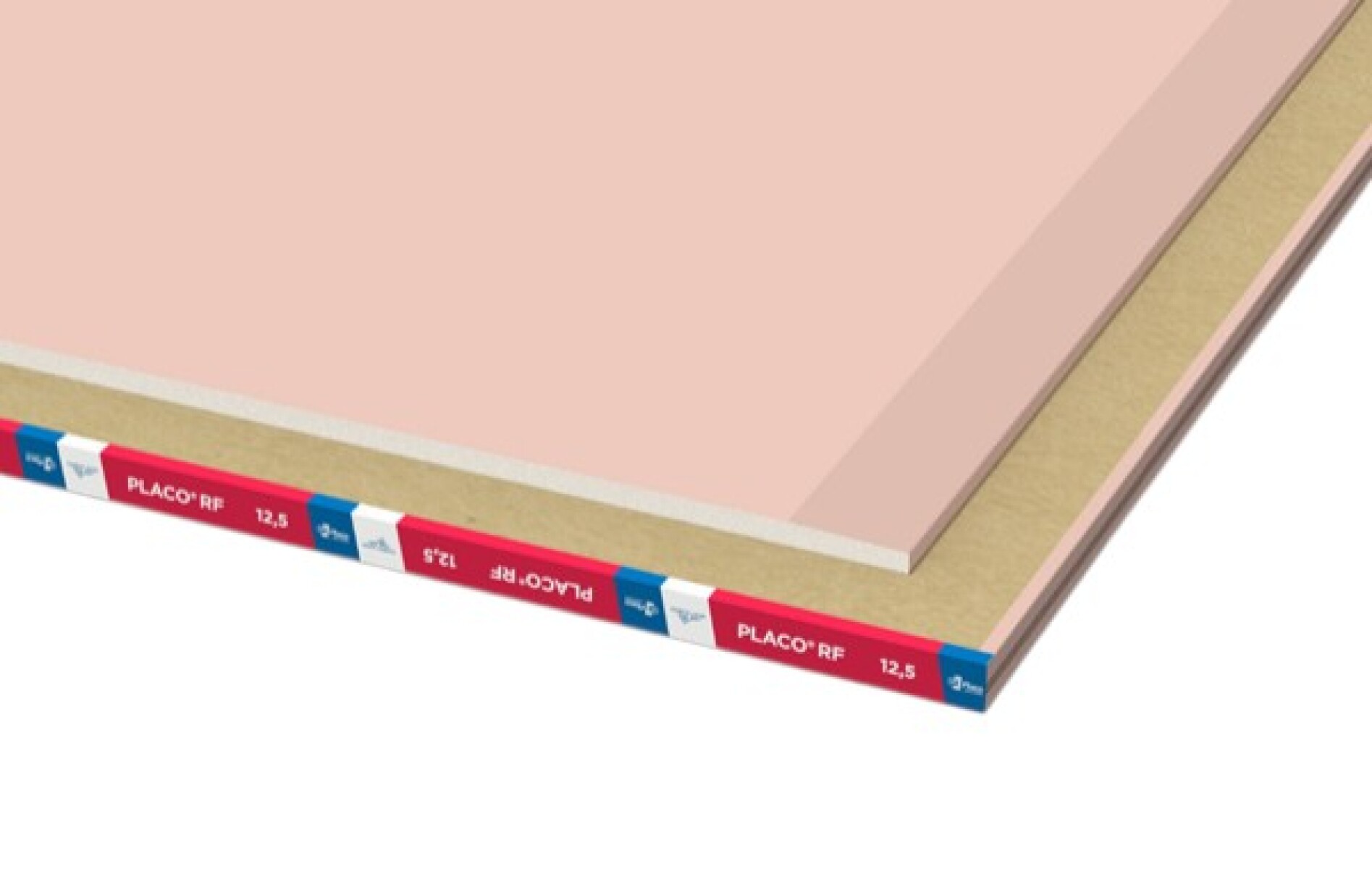 Placa de yeso 12.5mm ignifuga 