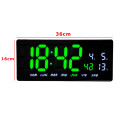Reloj De Pared Digital 36cm Blanco