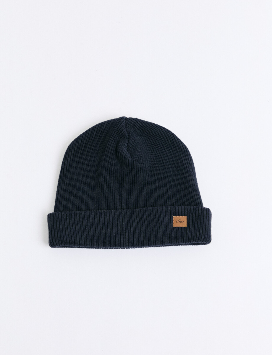 700515 GORRO TEJIDO HARRY Azul Oscuro