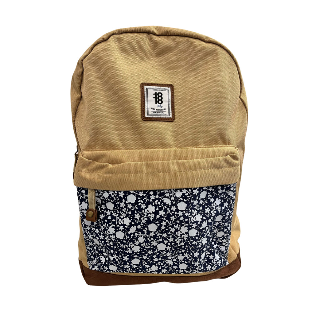 Mochila Flores Beige MOCHILA FLORES