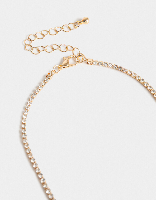 Collares Largos Con strass Largos Con Strass - Dorado